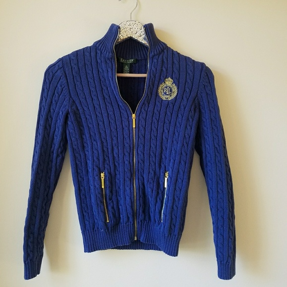 Ralph Lauren Tops - Ralph Lauren Zip Up Sweater